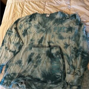 Victoria's Secret Pink Blue Lounge Set